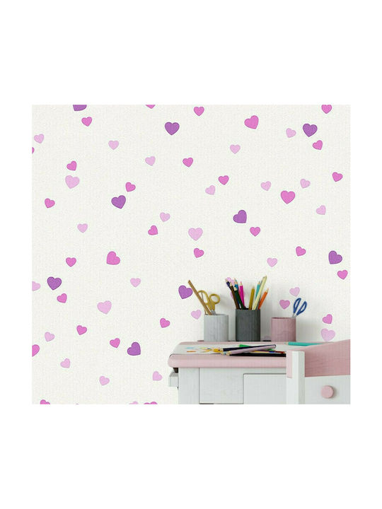 AS Creation Kids Wallpaper Vinyl Coated Καρδιές L53xH1000εκ.