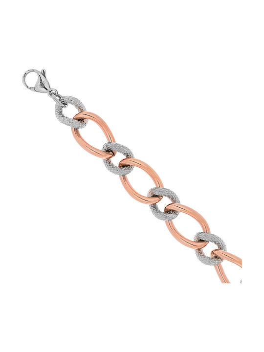 Visetti Damen Zweifarbig Kette Hand aus Stahl Vergoldet Länge 20cm Visetti Damen Zweifarbig Kette Hand aus Stahl Vergoldet Länge 20cm