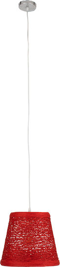 GloboStar Playroom Red Ceiling Light with Rope for E27 Socket 32x32x27cm