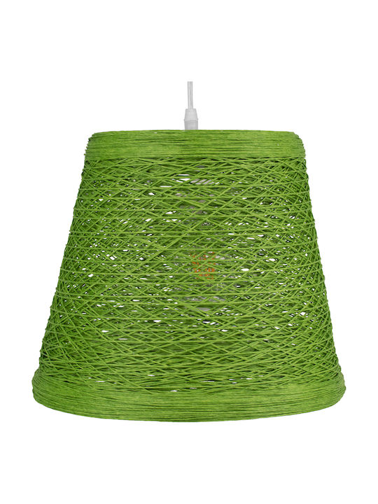 GloboStar Playroom Pendant Light Green with Rope for Socket E27 32x32x27cm