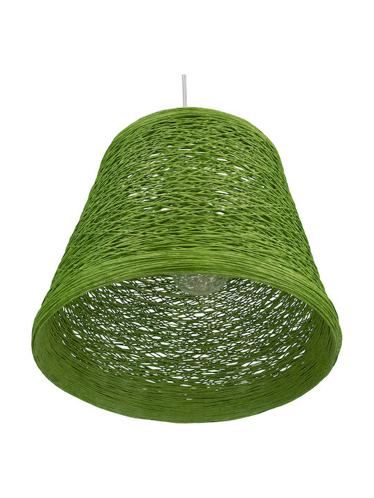 GloboStar Playroom Pendant Light Green with Rope for Socket E27 32x32x27cm