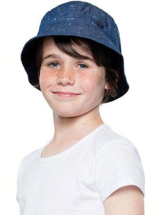 Buff Kinderhut Eimer Stoff Hat Arrows Denim Blau