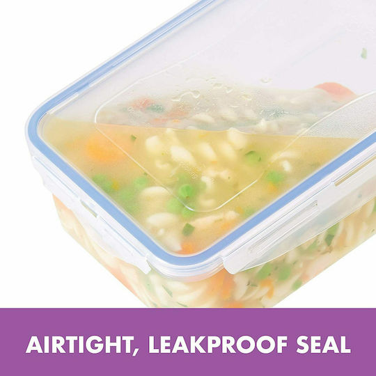 Lock&Lock Cutie De Prânz Din Plastic Albastră Cu Compartimente 1lt