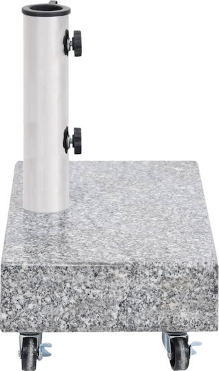vidaXL Stand de umbrelă din Ciment cu Roți Light Gray 45x25x8.3cm