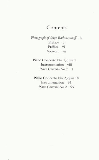 Boosey & Hawkes Rachmaninoff - Piano Concertos 1 & 2 [Full Score] für Klavier