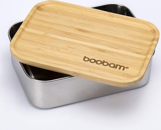 Boobam Ware Δoχεία Φαγητού Inox Beiges mit Fächern 1.2lt