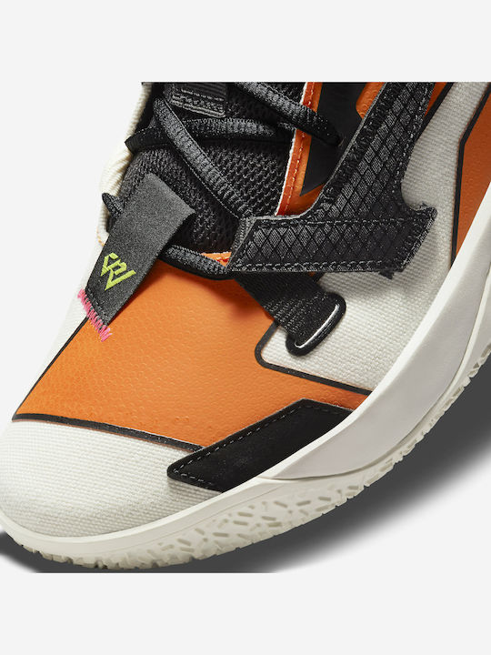 Why Not Zer0.4 Low Basketball Shoes Pale Ivory / Black / Alpha Orange