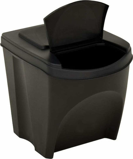 vidaXL Plastic Waste Bin 4x100lt Black