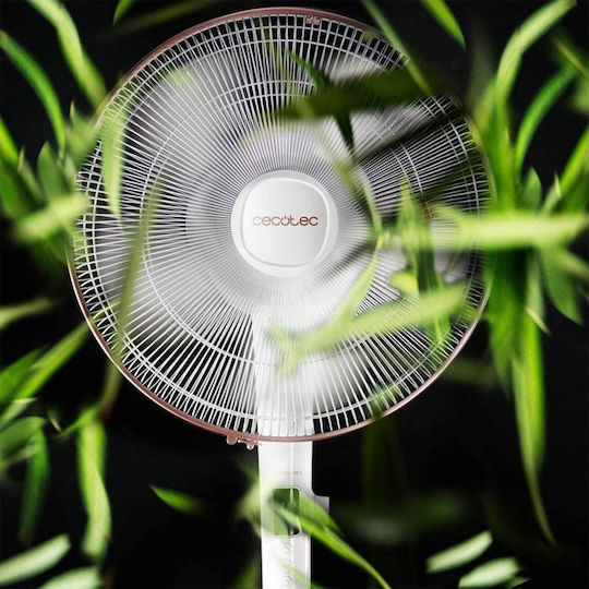 Cecotec Energy Silence 1030 Smart Extreme Ventilator Sockel 28W Lüfterdurchmesser 40cm mit Fernbedienung Weiß