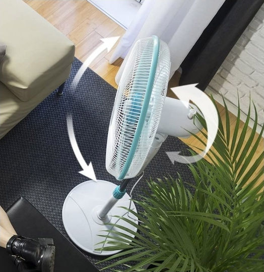 Cecotec Energy Silence 500 Ανεμιστήρας Ορθοστάτης 40W Διαμέτρου 40cm Πολύχρωμος
