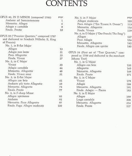 Dover Publications Haydn - String Quartets, Op.42, 50 and 54 Sheet Music for String Instruments