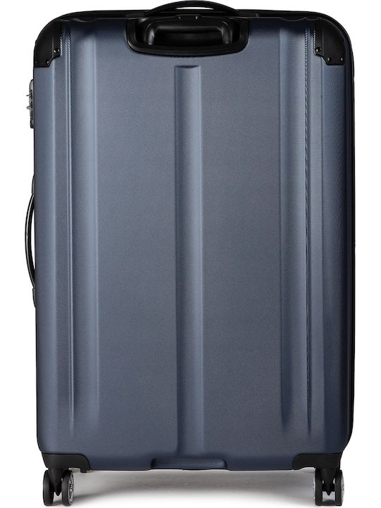 Travelite City Large Travel Suitcase Hard Navy Blue with 4 Wheels Height 77cm