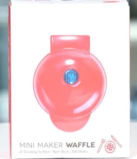 Mini Waffle Maker Βαφλιέρα για Στρογγυλές Βάφλες 350W
