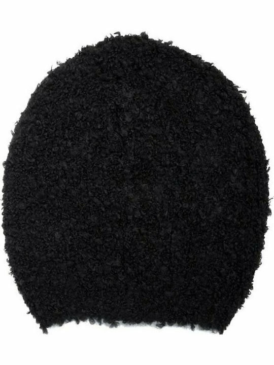 Beanie Γυναικείος Σκούφος Πλεκτός σε Μαύρο χρώμα