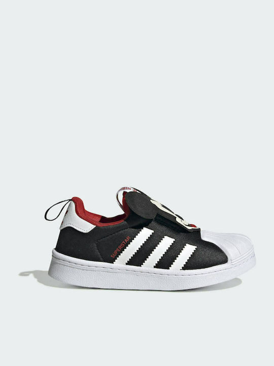 Adidas Παιδικά Sneakers Disney Superstar 360 Slip-on Core Black / Cloud White / Vivid Red