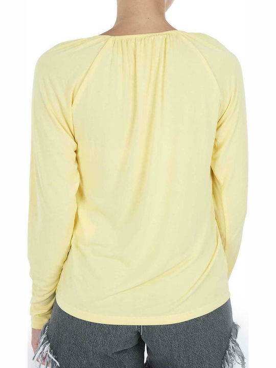 Only Women's Blouse Long Sleeve Yellow