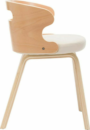 Dining Room Wooden Chair Cream 48x46x68cm 6pcs