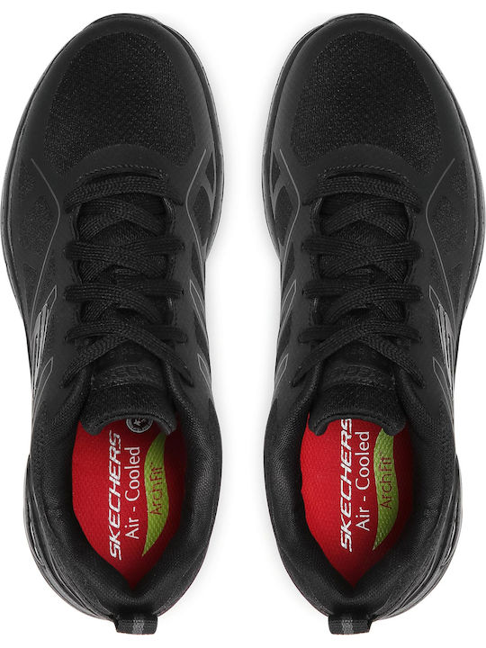 Skechers Axtell Παπούτσι Εργασίας Μαύρο με Πιστοποίηση SR