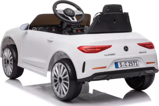 Mercedes Benz CLS350 Cu Un Loc Cu Telecomandă Licențiat 12 Volți Alb Pentru 1+ Ani