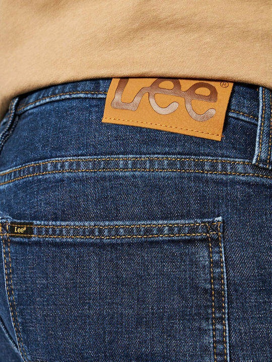Worn Ανδρικό Παντελόνι Τζιν με Slim Tapered Εφαρμογή Navy Μπλε