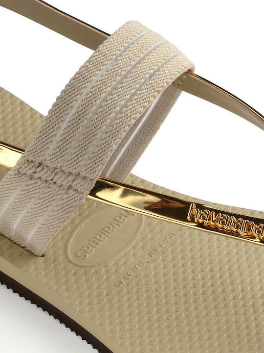 Havaianas You Floripa Frauen Flip Flops in Gold Farbe