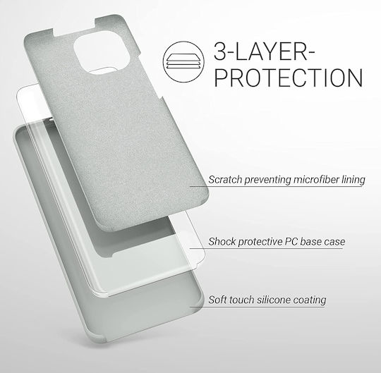 KWmobile Soft Flexible Back Cover Silicon Gri deschis mat (Xiaomi Mi 11)