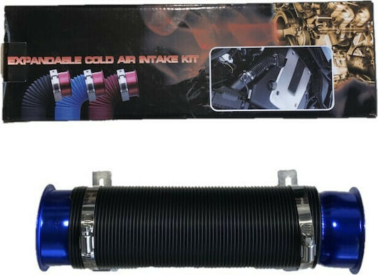 Auto Gs Car Air Intake Σωλήνας Εισαγωγής Κρύου Αέρα Φ76 Μπλε 0021933