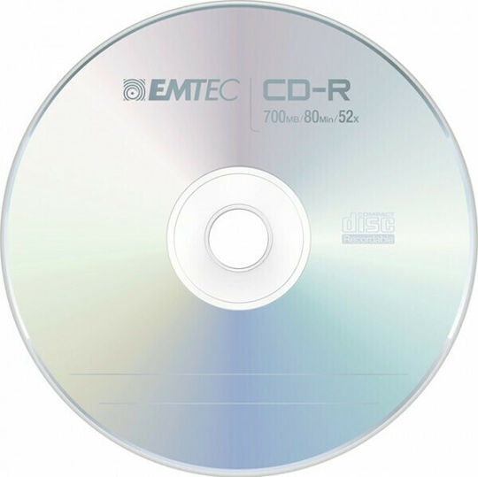 Emtec Recordable CD-R 52x 700MB Cake Box 25pcs