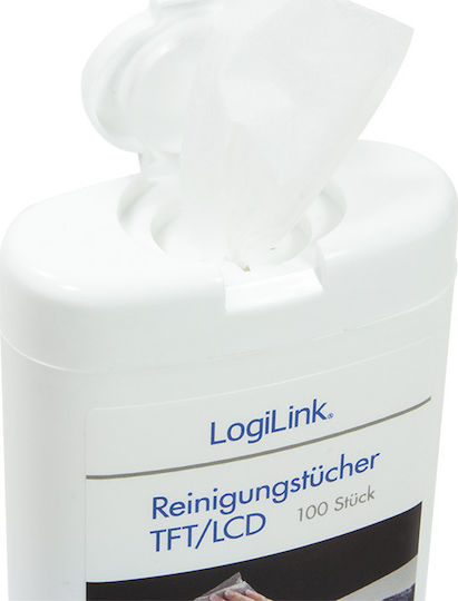LogiLink Bildschirmreiniger Reinigungstücher TFT LCD & Plasma 100 Stück