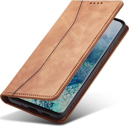 Bodycell PU Leather Wallet Synthetic Leather Brown (Redmi Note 9T)