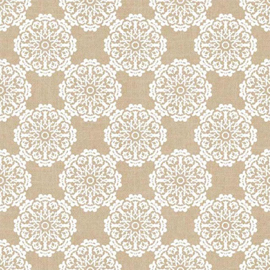 Lino Home Καρέ Norman 101 Beige 90x90εκ.
