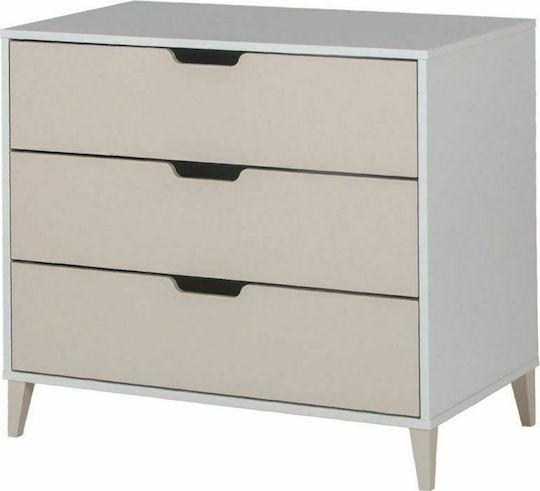 Santa Bebe Juno Nursery Furniture Set with Bed & Nursery Drawer White / Beige