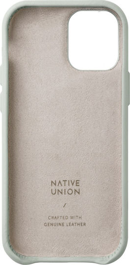 Native Union Umschlag Rückseite Leder Sage (iPhone 12 mini)