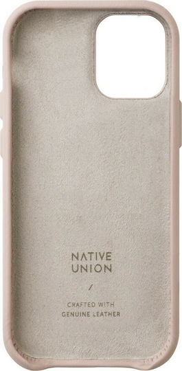 Native Union Back Cover Δερμάτινο Nude (iPhone 12 mini)