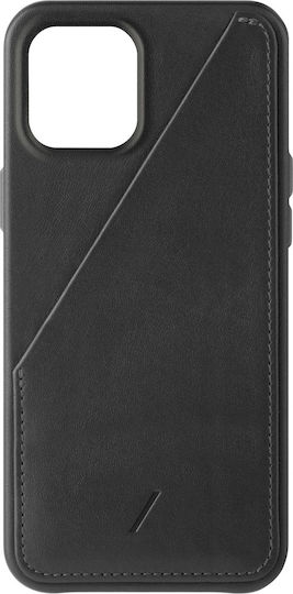 Native Union Card Back Cover Δερμάτινο με Υποδοχή για Κάρτες Μαύρο (iPhone 12 Pro Max)
