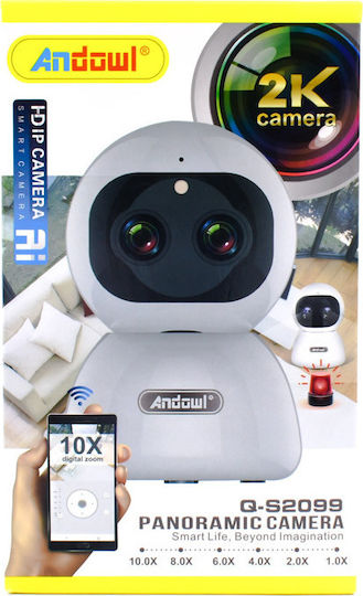 Andowl Q-S2099 IP Κάμερα Παρακολούθησης Wi-Fi Full HD+ 4MP με Αμφίδρομη Επικοινωνία
