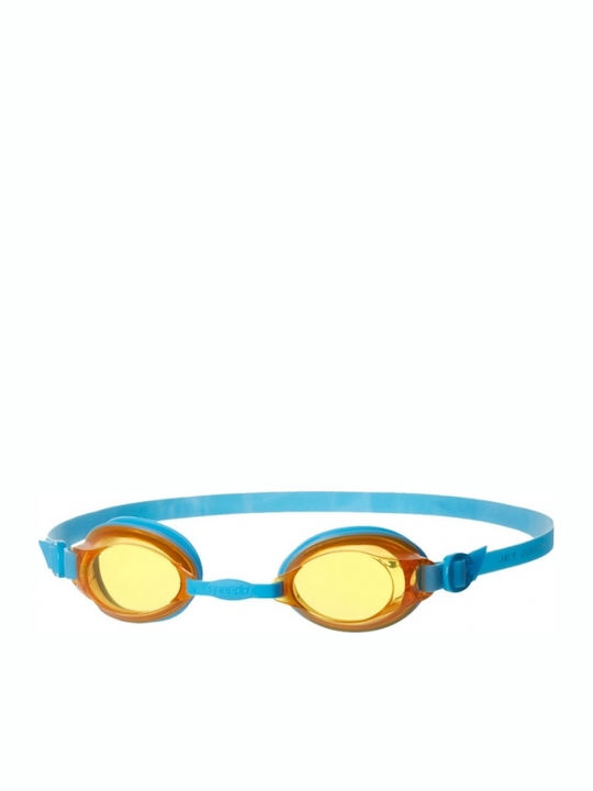 Speedo Jet Γυαλιά Κολύμβησης Παιδικά με Αντιθαμβωτικούς Φακούς Μπλε Μπλε/Πορτοκαλί
