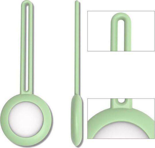Hurtel Flexible Loop Schlüsselbund-Etui Silikon für AirTag Mint Green