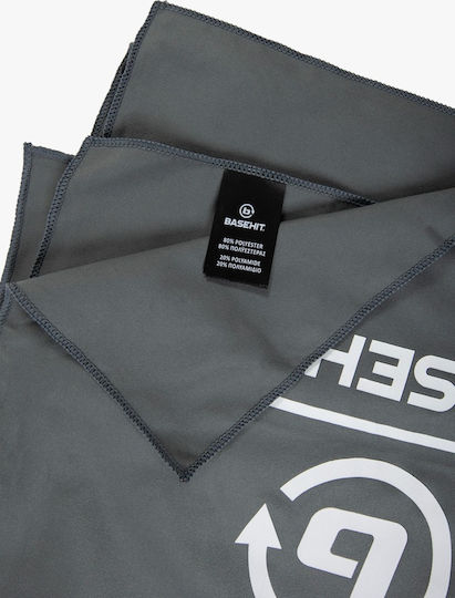 Basehit Microfiber Towel Body Antibacterial Grey 160x80cm 211.BU04.13-D