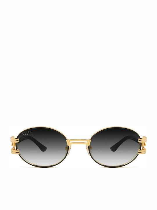 9Five St. James Bolt Unisex Sunglasses with Gold Metal Frame and