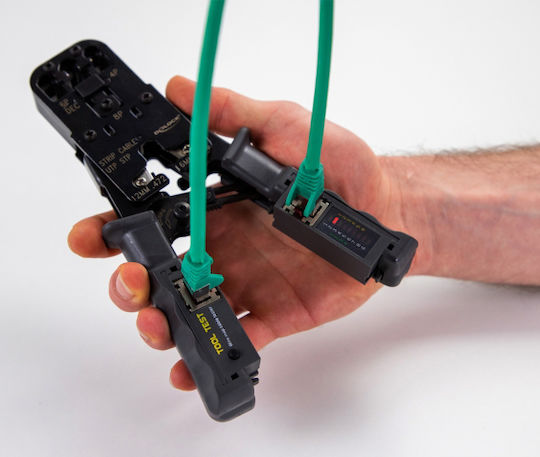 DeLock Ethernet Internet Cable Crimping Plier RJ12, RJ11, RJ45, RJ10 with Cable Cutter (Length 180mm) 90511