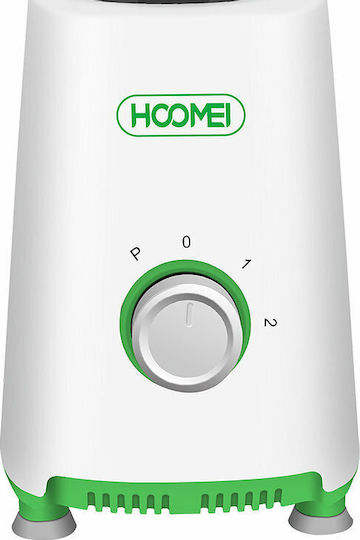 Hoomei Μπλέντερ με Πλαστική Κανάτα 1 lt 350W Λευκό HM-6728