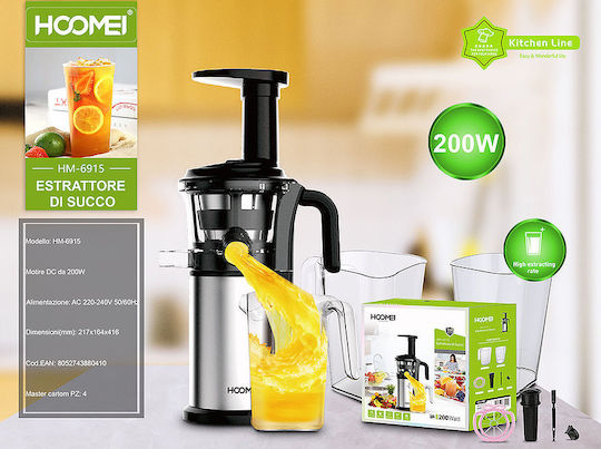 Hoomei Storcător de fructe 200W Argint