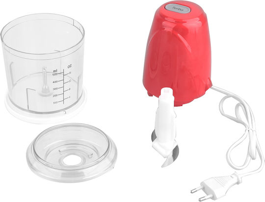 Hoomei Πολυκόπτης Multi 260W με Δοχείο 500ml Κόκκινος