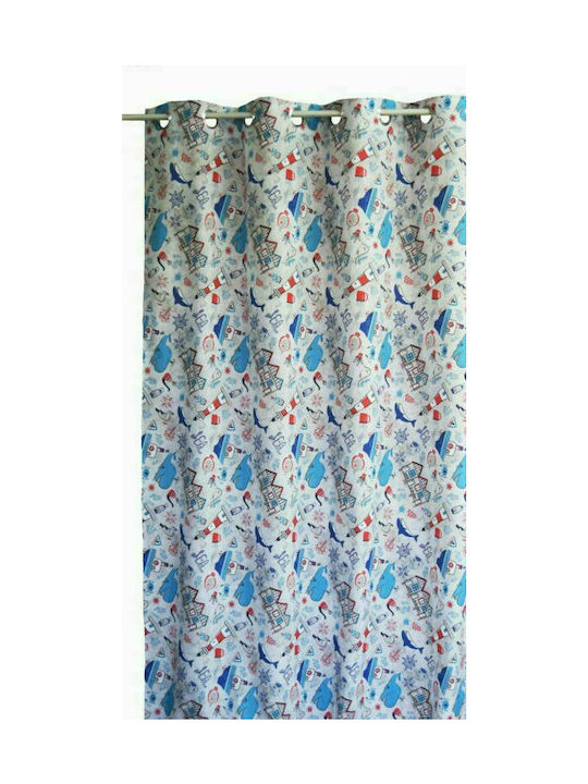 Decocraft Kids Grommet Top Curtain Faros Multicolour 140x260cm