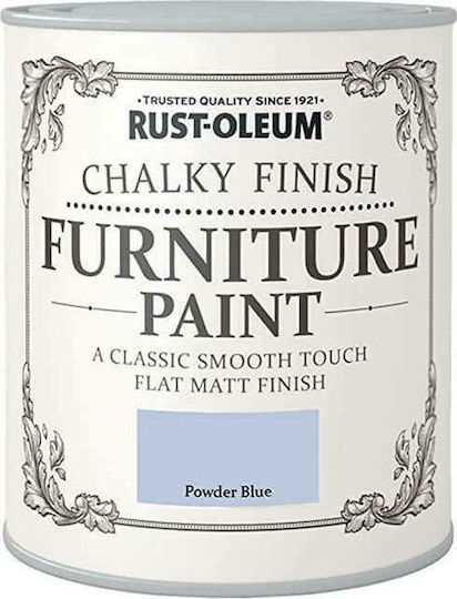Rust-Oleum Furniture Paint Chalky Finish Colour Chalk Powder Blue 125ml
