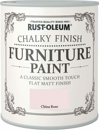 Rust-Oleum Furniture Paint Chalky Finish Chalk Paint Colour China Rose 125ml