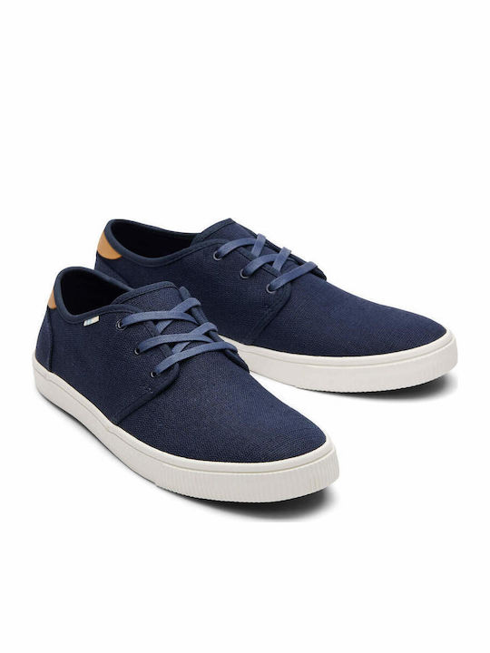 Carlo Men's Leather Casual Shoes Blue