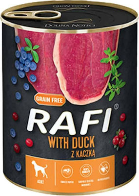 Dolina Noteci Rafi Canned Grain Free Wet Dog Food with Duck 1 x 400gr