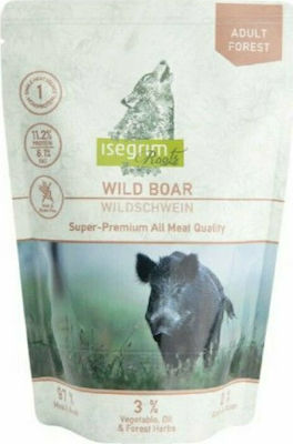 Isegrim Grain Free Wet Dog Food Pouch with Wild Boar 1 x 410gr